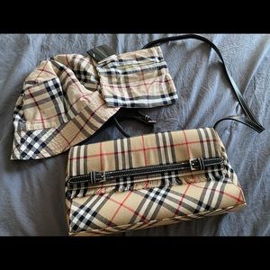 SOLDBundle Burberry sling bag and bucket hat XL
